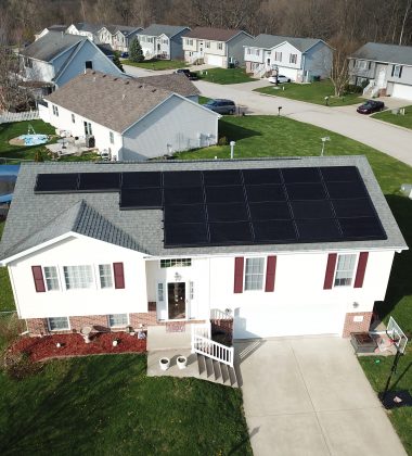 24 Solar Panels Installed in a Residential Subdivision