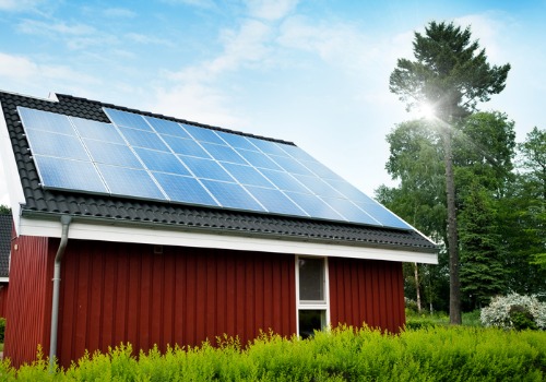 A farm house equipped with Solar Panels in Richmond VA