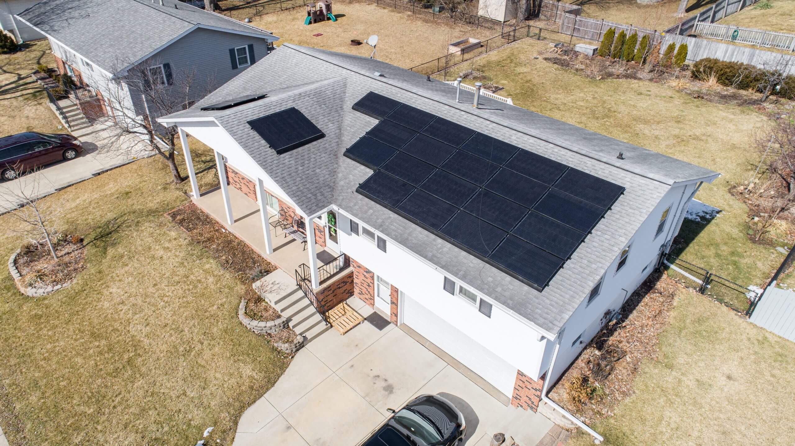 New Solar Panel Installation in Richmond VA on a roof